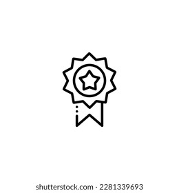 Vector de icono del emblema de reconocimiento de logros