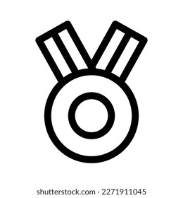 achievement ribbon icon or logo isolated sign symbol vector illustration - high quality black style vector icons