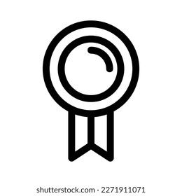 achievement ribbon icon or logo isolated sign symbol vector illustration - high quality black style vector icons