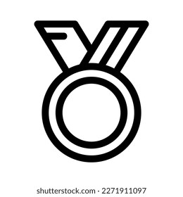 achievement ribbon icon or logo isolated sign symbol vector illustration - high quality black style vector icons