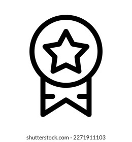 achievement ribbon icon or logo isolated sign symbol vector illustration - high quality black style vector icons