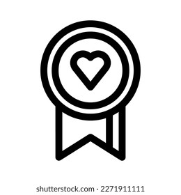 achievement ribbon icon or logo isolated sign symbol vector illustration - high quality black style vector icons
