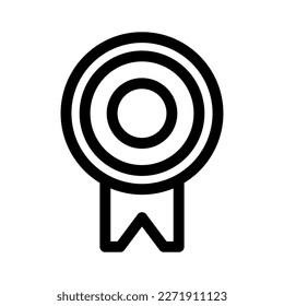 achievement ribbon icon or logo isolated sign symbol vector illustration - high quality black style vector icons