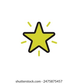 Leistungsstern-Symbol, Vektorgrafik-Symbol