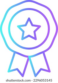 Achievement Teamwork and Management icon with blue duotone style. success, winner, award, goal, best, medal, reward. Vector illustration