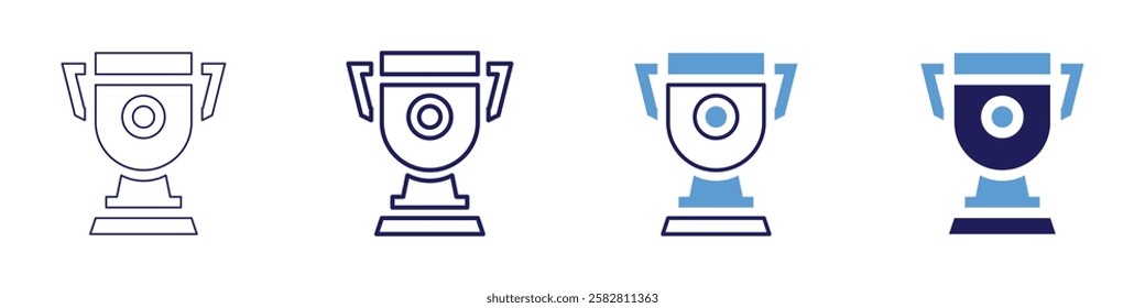 Achievement tips icon in 4 different styles. Thin Line, Line, Bold Line, Duotone. Duotone style. Editable stroke.