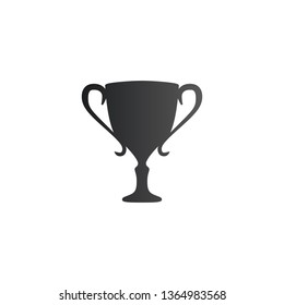Achievement, Trophy, Champion and first place flat icon. Championship competition celebration. Vector illustration isolated on white background.