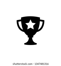 Achievement, Trophy, Champion flat icon. Editable vector 64x64 Pixel. 