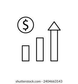 Achievement Unleashed: Customizable Vector Icons Portraying Personal, Professional, and Financial Triumphs in a Sleek Modern Style, achievement, arrow, aspiration, award, career, chart, editable,	