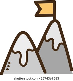 Achievement vector doodle illustration and graphic