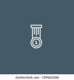 Achievement vector icon. Achievement concept stroke symbol design. Thin graphic elements vector illustration, outline pattern for your web site design, logo, UI. EPS 10.