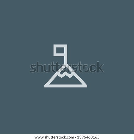 Achievement vector icon. Achievement concept stroke symbol design. Thin graphic elements vector illustration, outline pattern for your web site design, logo, UI. EPS 10.