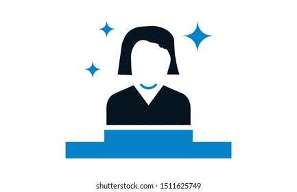  Achievement vector icon flat style used for web.