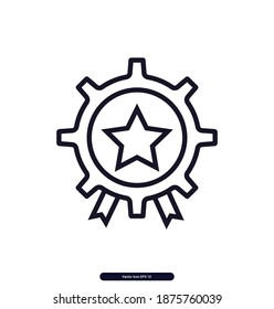 Achievement vector icon, Achievement Vector illustration