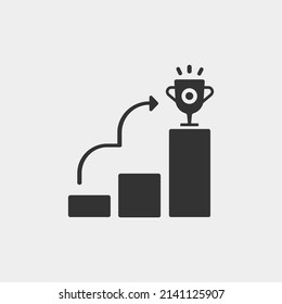 Achievement vector icon illustration sign