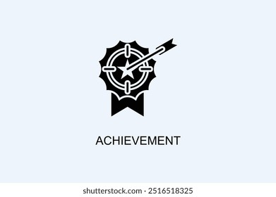 Achievement Vector Icon Or Logo Illustration