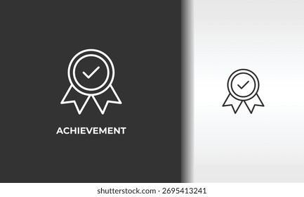 Vector De Logro, Icono O Logotipo Ilustración De Símbolo Aislado