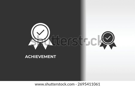 Achievement Vector, Icon Or Logo Sign Isolated Symbol Illustration