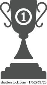 Achievement, winner prize, trophy icon