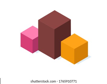 Achievements in business planks background. Modern illustration slider site page. Success of a business company web banner. The concept of growth in business. Business lifting planks vector design.