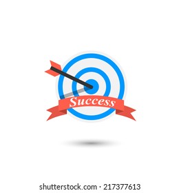 achieving goal logo vector illustration 