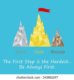 Achieving the goal, the podium