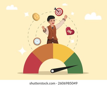 Alcançando o equilíbrio da vida: dominando o tempo, a riqueza, o sucesso e o amor pela realização definitiva