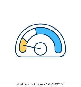 Achieving Remission In Depressive Disorder RGB Color Icon. Recovery From Serious Mental Illness. Depression And Anxiety Symptoms Absence. Bipolar Episodes Risks Reduction. Isolated Vector Illustration