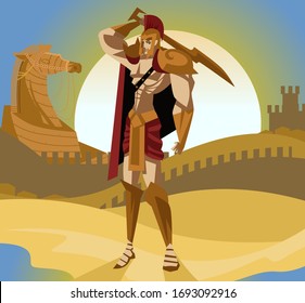 554 Achilles mythology Images, Stock Photos & Vectors | Shutterstock