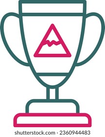 Achivement Vector Icon Line Two Color