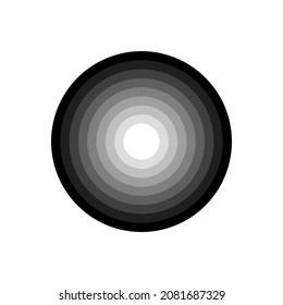 circles Achromatic white isolated