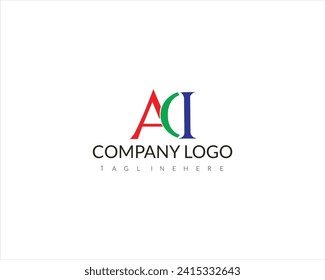 ACI-Brief kreatives, modernes, elegantes Logo-Design