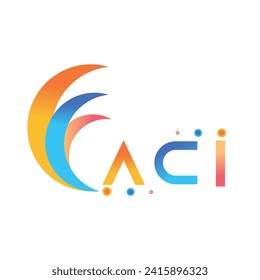 ACI letter technology logo design on white background. ACI creative initials letter business logo concept. ACI uppercase monogram logo and typography for technology, business and real estate brand.

