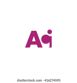 ACI Logo. Vector Graphic Branding Letter Element. White Background