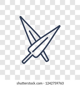Acicular icon. Trendy linear Acicular logo concept on transparent background from Nature collection