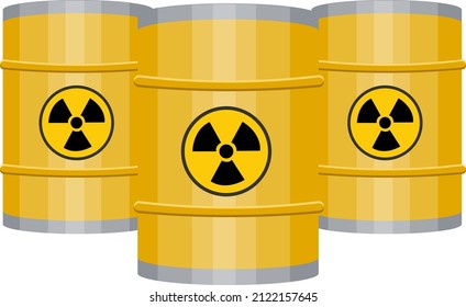 Acid barrels, illustration, vector on a white background.