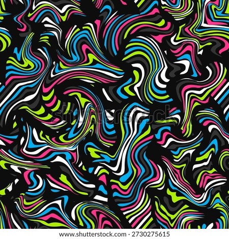 Acid Chaos Marble Seamless pattern