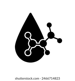 Acid drop icon isolated on white background.
