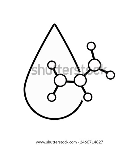 Acid drop icon isolated on white background.