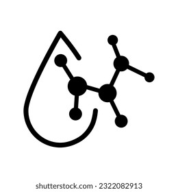 Acid drop icon, vector illustration on white background..eps