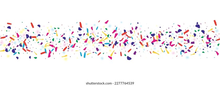 Acid Grit Christmas Vector White Panoramic Background. Spectacular Happy Dot Invitation. Rainbow Shine Decoration Wallpaper. Trendy Grain Abstract Postcard.