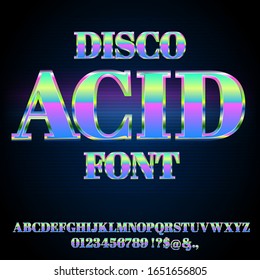 Acid House Font, Deep Progreesive Music Style Typeface Vector Font