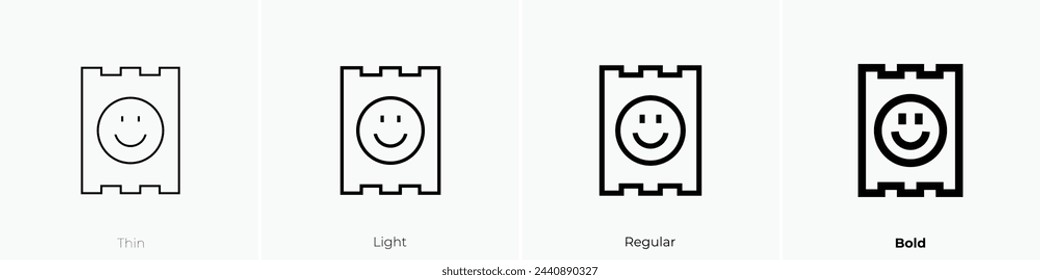 acid icon. Thin, Light Regular And Bold style design isolated on white background