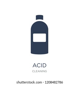 Acid icon. Trendy flat vector Acid icon on white background from Cleaning collection, vector illustration can be use for web and mobile, eps10