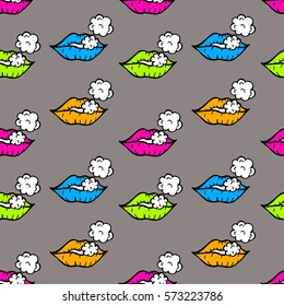 Acid lips pattern