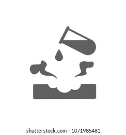 Acid liquid icon in trendy flat style isolated on white background. Symbol for your web site design, logo, app, UI. Vector illustration, EPS