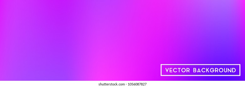 Acid neon horizontal wide headers modern background. Narrow smooth blurred futuristic template. Bright desert hologram contrast backdrop. Blank Holographic spectrum gradient for printed products.