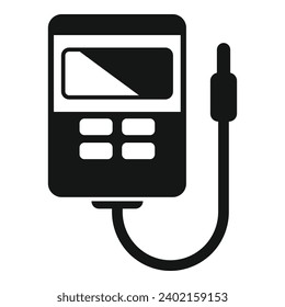 Acid ph meter icon simple vector. Alcaline water scale. Sensor device