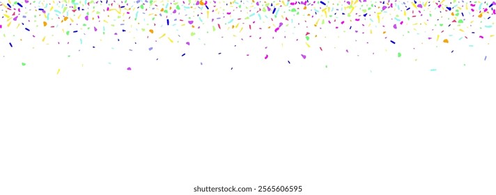 Acid Powder Abstract Vector Transparent Panoramic Background. Saturated Festival Grit Wallpaper. Intense Grain Celebrate Pattern. Cheerful Round Transparent Invitation.