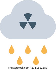 Acid Rain icon vector image. Suitable for mobile application web application and print media.